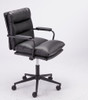 Office Chair Mid Back Desk Chair Modern Excutive Office Chair With Arms And Wheels For Home Office - Black