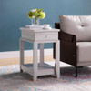 Chair Side End Table With One Drawer And Bottom Shelf