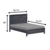 Albany - Bed Frame With Headboard, Heavy Duty Modern Rustic Design