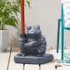 Whimsical - Frog Neptune Umbrella Base Concrete