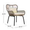 Southport - Club Chair With Woven Rope And Cushions