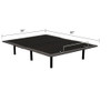 Split King Size Adjustable Bed Base With Wired Remote, Metal Frame