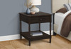 Accent - Table, 2 Tier, Square, Traditional - Walnut Accent - Table, 2 Tier, Square, Traditional - Walnut