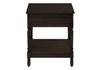 Accent - Table, 2 Tier, Square, Traditional - Walnut