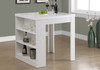 Rectangular Small Dining Table Counter Height For Dining Room - White