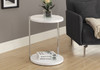 Accent Table Round For Living Room - White Accent Table Round For Living Room - White