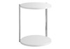 Accent Table Round For Living Room - White Accent Table Round For Living Room - White