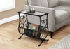 Accent Table Magazine Narrow For Living Room - Black