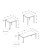Table Set, Coffee, End, Contemporary, Modern (Set of 3)