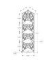 Bookshelf, Bookcase, Etagere, 4 Tier Corner, For Office, Transitional