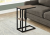 Accent Table, C - Shaped, Marble Look Contemporary & Modern Convenient Design Accent Table, C - Shaped, Marble Look Contemporary & Modern Convenient Design