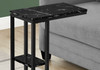 Accent Table, C - Shaped, Marble Look Contemporary & Modern Convenient Design Accent Table, C - Shaped, Marble Look Contemporary & Modern Convenient Design