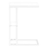 Accent Table, C - Shaped, Marble Look Contemporary & Modern Convenient Design