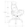 Office Chair, Adjustable Height, Swivel, Ergonomic, Armrests, Contemporary & Modern