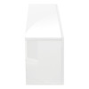 TV Stand, Console, Media Entertainment Center, Storage Cabinet, Glossy Contemporary & Modern - White