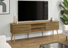 TV Stand, 72 Inch, Media Entertainment Center, Storage Cabinet, Console, Storage Shelves, Contemporary & Modern - Walnut