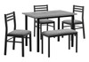 Dining Set, 5 Pieces Set, Rectangular, Small, Contemporary & Modern Dining Set, 5 Pieces Set, Rectangular, Small, Contemporary & Modern