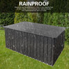 Metal Storage Box Store Large Out Door Use - Black