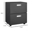 Office Furniture Copier Cabinet 2 Door Steel Copier Stand Mobile Pedestal File Printer Stand - Black