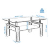 Rectangle Coffee Table, Modern Side Center Tables For Furniture