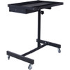 Adjustable Tear Down Work Table With Drawer For Garages, Repair Shops, And Diy, Portable, (4) 2.5" Swivel Casters, 220 Pound Capacity, Rubber Corners, Heavy Duty Steel