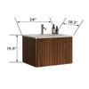 Etna - Striped Bathroom Vanity With Ceramic Sink, Wall Mounted Floating Bathroom Vanity For Modern Bathroom Etna - Striped Bathroom Vanity With Ceramic Sink, Wall Mounted Floating Bathroom Vanity For Modern Bathroom
