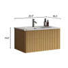 Etna - Striped Bathroom Vanity With Ceramic Sink, Wall Mounted Floating Bathroom Vanity For Modern Bathroom Etna - Striped Bathroom Vanity With Ceramic Sink, Wall Mounted Floating Bathroom Vanity For Modern Bathroom