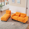 Teddy Fleece Creative Sofa Can Be Assembled Into A Two-Seater Sofa Plus A Single Couch With Three Waist Pillows To Perfectly Stretch Your Waist For Small Apartment Bedroom Spaces Teddy Fleece Creative Sofa Can Be Assembled Into A Two-Seater Sofa Plus A Single Couch With Three Waist Pillows To Perfectly Stretch Your Waist For Small Apartment Bedroom Spaces