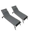 2 Piece Outdoor Chaise Lounge Chair Cushion Set 2 Piece Outdoor Chaise Lounge Chair Cushion Set