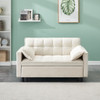 Modern Velvet Sofa, Sofa Pull-Out Bed, Small Love Seat Casual Sofa With Back, With Pillow, Pockets, Living Room Furniture, 3 In 1 Convertible Sleep Sofa Bed