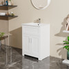 Sink Bathroom Vanity Laundry Cabinet Combo - White Sink Bathroom Vanity Laundry Cabinet Combo - White