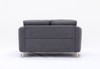 Yuina - Linen Loveseat - Gray