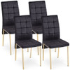 Velvet High Back Nordic Dining Chair Modern Chair With Golden Color Legs Velvet High Back Nordic Dining Chair Modern Chair With Golden Color Legs