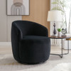 Velvet Fabric Swivel Accent Armchair Barrel Chair With Powder Coating Metal Ring Velvet Fabric Swivel Accent Armchair Barrel Chair With Powder Coating Metal Ring