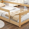 Wood Bed With House Shaped Headboard Floor Bed With Fences Wood Bed With House Shaped Headboard Floor Bed With Fences