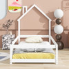 Wood Bed With House Shaped Headboard Floor Bed With Fences Wood Bed With House Shaped Headboard Floor Bed With Fences