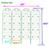 Metal Garden Trellis Rustproof Trellis For Climbing Plant Outdoor Flower Support