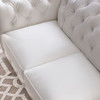 Traditional Tufted Leather Chesterfield Nailhead Sofa Traditional Tufted Leather Chesterfield Nailhead Sofa