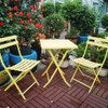 3 Piece Patio Bistro Set Of Foldable Square Table And Chairs 3 Piece Patio Bistro Set Of Foldable Square Table And Chairs