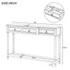 Console Table Sofa Table With Drawers For Entryway With Projecting Drawers And Long Shelf Console Table Sofa Table With Drawers For Entryway With Projecting Drawers And Long Shelf