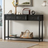 Console Table Sofa Table With Drawers For Entryway With Projecting Drawers And Long Shelf Console Table Sofa Table With Drawers For Entryway With Projecting Drawers And Long Shelf