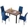 5 Piece Dining Set Including Velvet High Back Nordic Dining Chair & Creative Design Dining Table 5 Piece Dining Set Including Velvet High Back Nordic Dining Chair & Creative Design Dining Table