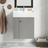 Modern Floating Bathroom Vanity With Ceramic Basin Perfect For Small Bathrooms Modern Floating Bathroom Vanity With Ceramic Basin Perfect For Small Bathrooms
