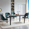 Velvet Dining Chairs With Metal Legs And Hollow Back Upholstered Dining Chairs Velvet Dining Chairs With Metal Legs And Hollow Back Upholstered Dining Chairs