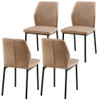 Dining Chairs Living Room Chair Modern Kitchen Armless Side Chair With Metal Legs