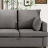 4 Seat Chenile Sectional Sofa Set With 2 Pilows, Freely Combinable