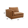 Brighton - Top Grain Leather Modular Sectional - Brown Brighton - Top Grain Leather Modular Sectional - Brown