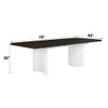 Carene - Dining Table (With Leaf) - Brown / White Carene - Dining Table (With Leaf) - Brown / White