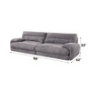 Cadenza - Corduroy Loveseat - Gray