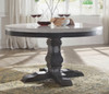 Nolan - Marble Top Salvage Round Dining Table - White